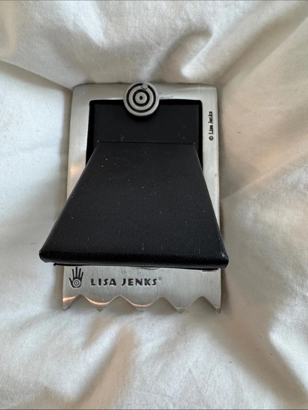 Lisa Jenks art deco  Silver mini Picture Frame